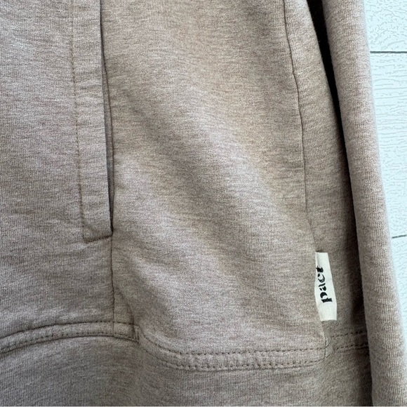 Pact Airplane Zip Hoodie L Deep Taupe Heather Organic Cotton - Picture 4 of 8